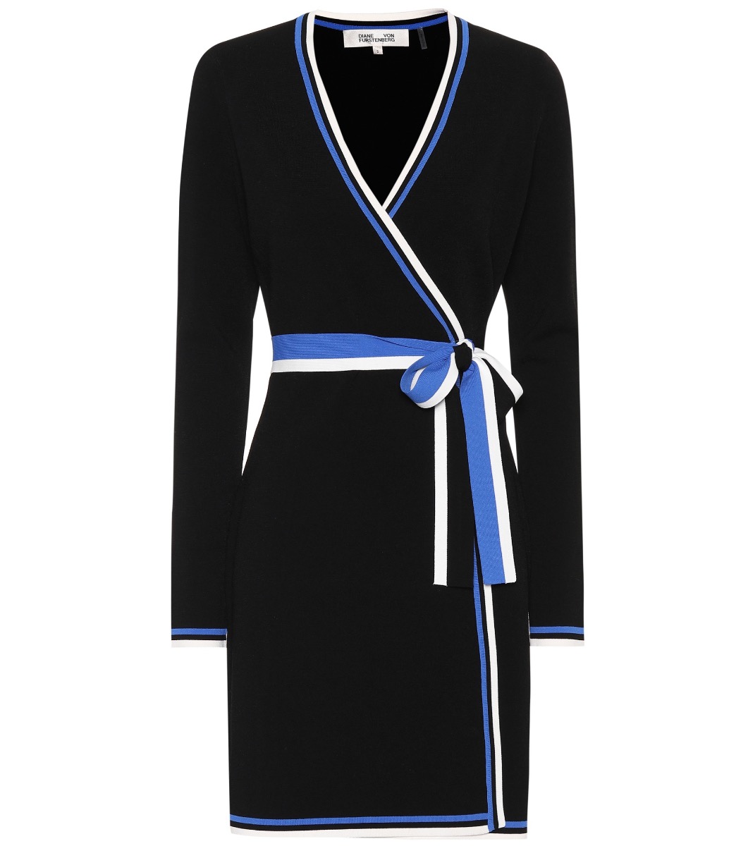 DIANE VON FURSTENBERG Knit wrap dress